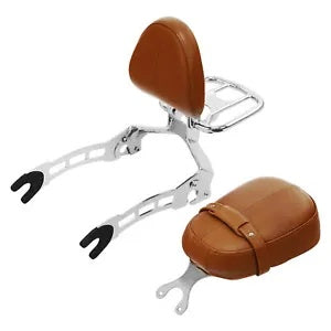 fsmotouk Passenger Detachable Backrest Sissy Bar Rear Seat Fit For Indian Scout 2015-2023