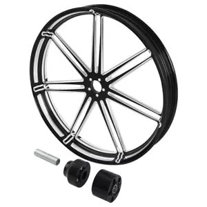 fsmotouk 26" Front Wheel Rim & Single Disc Hubs Fit For Harley Touring 2008-2023 ABS