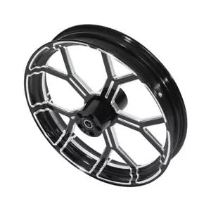 fsmotouk 21'' Front Wheel Rim & Single Disc Hubs Fit For Harley Touring Road Glide 08-Up