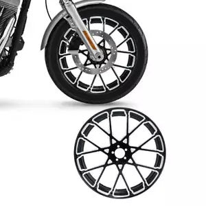 fsmotouk 23'' Front Wheel Rim & Single Disc Hub Fit For Harley Touring Road King 08-23 US