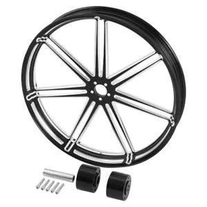 fsmotouk 30'' Front Wheel Rim Dual Disc Hubs Fit For Harley Touring Electra Glide 08-23