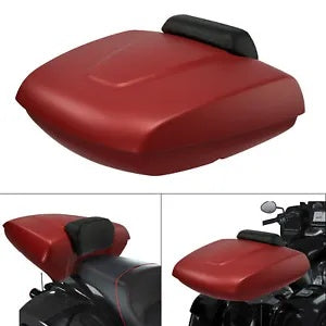 fsmotouk Low Profile Pack Trunk Backrest Pad Fit For Indian Chieftain 14-24 Ruby Smoke