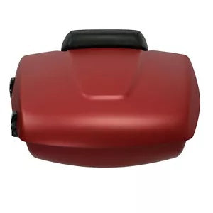 fsmotouk Low Profile Pack Trunk Backrest Pad Fit For Indian Chieftain 14-24 Ruby Smoke