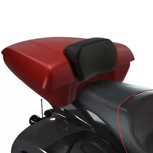 fsmotouk Low Profile Pack Trunk Backrest Pad Fit For Indian Chieftain 14-24 Ruby Smoke