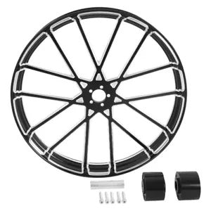 fsmotouk 23'' Front Wheel Rim & Dual Disc Hub Fit For Harley Touring 2008-2023 Non ABS US