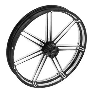 fsmotouk 26" Front Wheel Rim Single Disc Hub Fit For Harley Touring Street Glide 08-23 US