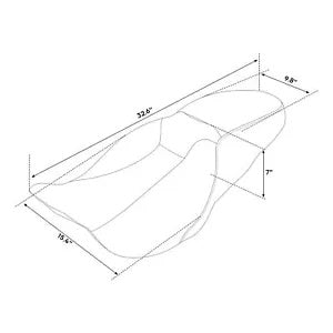 fsmotouk Driver Passenger 2-Up Seat Fit For Harley Touring Road Street Glide 2009-2023