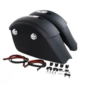 fsmotouk Matte Saddlebag Electronic Latches Liner Fit For Indian Roadmaster 2015-2023