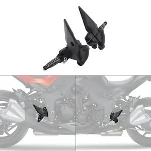 fsmotouk Driver Front Footpegs Footrest Bracket Fit For Kawasaki Z1000 2010-2021