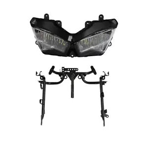 fsmotouk Front Headlight & Stay Fairing Bracket Fit For Kawasaki ZX-4R ZX-4RR 2023-2024