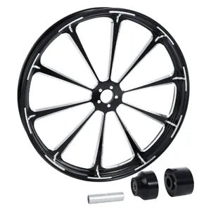 fsmotouk 32'' Front Wheel Rim w/ Single Disc Wheel Hubs Fit For Harley Touring 2008-2023