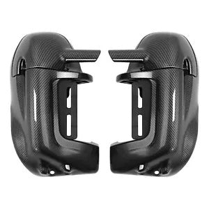 fsmotouk Carbon Fiber Lower Vented Leg Fairing Glove Box Fit For Harley Touring 1983-2013