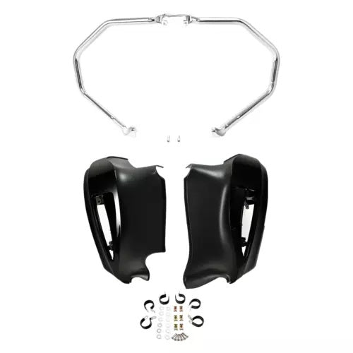 fsmotouk Highway Engine Crash Bar Lower Fairings Fit For Indian Chieftain Limited 17-24