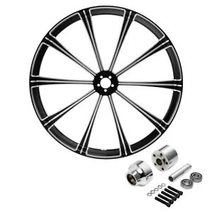 fsmotouk 32" Front Wheel Rim w/ Single Disc Wheel Hubs Fit For Harley Touring 2008-2023