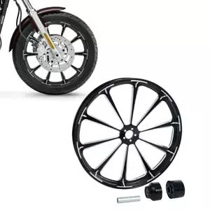 fsmotouk 32" Front 18" Rear Wheel Rim Single Disc Fit For Harley Touring 08-23 non ABS