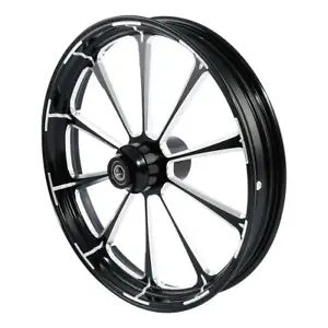 fsmotouk 32" Front 18" Rear Wheel Rim Single Disc Fit For Harley Touring 08-23 non ABS