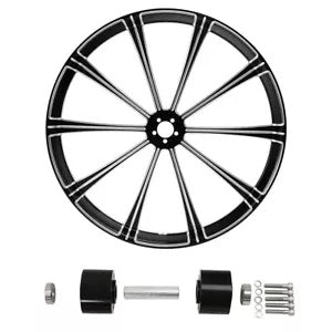 fsmotouk 32" Front Wheel Rim Dual Disc Hub Fit For Harley Touring Non ABS Model 2008-2023