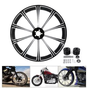 fsmotouk 32" Front Wheel Rim Dual Disc Hub Fit For Harley Touring Non ABS Model 2008-2023