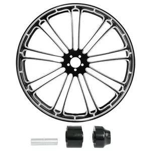 fsmotouk 23'' Front & 18'' Rear Wheel Rim Single Hub Fit For Harley Touring 2008-2023