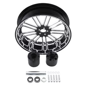 fsmotouk 23'' Front & 18'' Rear Wheel Rim Single Hub Fit For Harley Touring 2008-2023