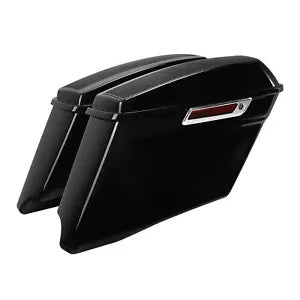 fsmotouk 4'' Stretched Saddlebags & Dual Speaker Lids Fit For Harley CVO Road Glide 2014+