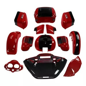 fsmotouk Fairings Bodywork Fits For Harley Road Glide 2015-2024 Billiard Red/Vivid Black