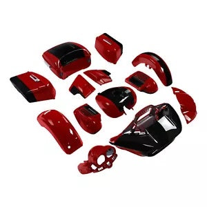 fsmotouk Fairings Bodywork Fits For Harley Road Glide 2015-2024 Billiard Red/Vivid Black