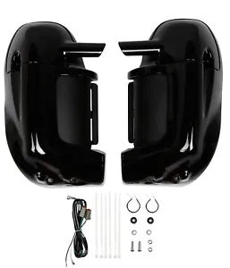 fsmotouk Lower Vented Leg Fairings & 6.5" Speakers Fit For Harley Touring Road King 83-13