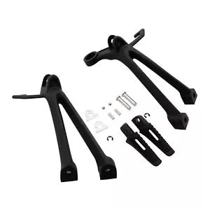 fsmotouk Rear Passenger Foot Pegs Footrest Set Fit For Suzuki GSX-R600 GSXR750 2008-2010