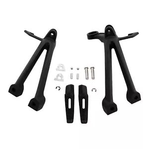 fsmotouk Rear Passenger Foot Pegs Footrest Set Fit For Suzuki GSX-R600 GSXR750 2008-2010