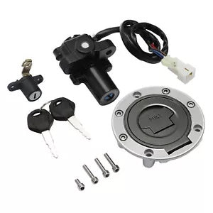 fsmotouk Ignition Switch Gas Cap Seat Lock Key Fit For Yamaha MT03 MT09 FZ6 YZFR6 YZFR1