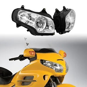 fsmotouk HeadLight HeadLamp Assembly Fit For Honda Goldwing 1800 GL1800 2001-2011