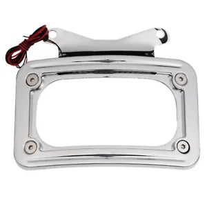 fsmotouk Curved License Plate Mount Frame Light Fit For Harley Street Glide 2010-2023