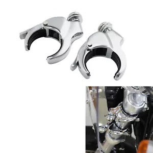 fsmotouk 49mm Detachable Windshield Clamp Fit For Harley Fat Bob Street Bob 2018-2024