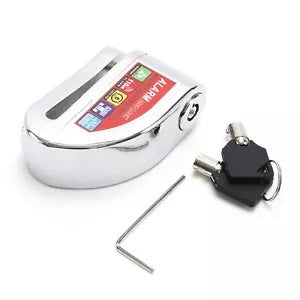 fsmotouk Loud Alarm Touch Anti Theft Motorcycle Scooter Security Wheel Disc Brake Lock US