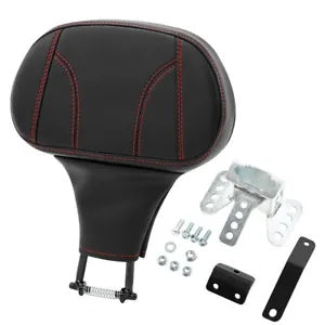 fsmotouk Black Red Rider Backrest Pad Fit For Harley Touring Road Glide Special 1988-2023