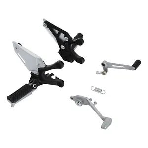 fsmotouk Front Foot Pegs Pedals Bracket Set Fit For Kawasaki Z900 Z 900 ABS 2017-2024