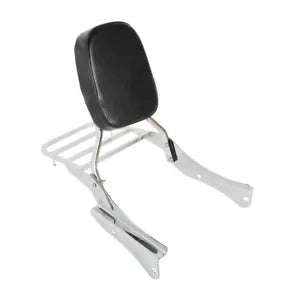 fsmotouk Backrest Sissy Bar Luggage Rack Fit For Honda Shadow Spirit VT750DC 2001-2007