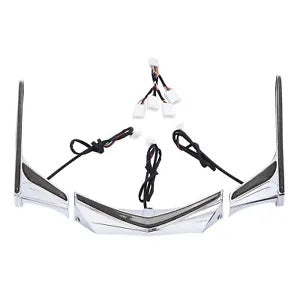 fsmotouk Fender Tip Brake Vertical LED Light Strips Fit For Honda Goldwing 1800 2012-2017