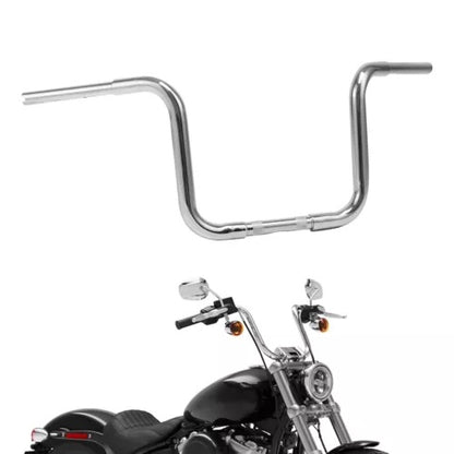 fsmotouk Chrome 12" Rise Ape Hanger Handlebar Fit For Harley Sportster Dyna Touring