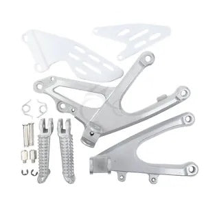 fsmotouk Front Rider Footrests Footpegs Bracket Set Fit For YAMAHA YZFR1 YZF-R1 2007-2008