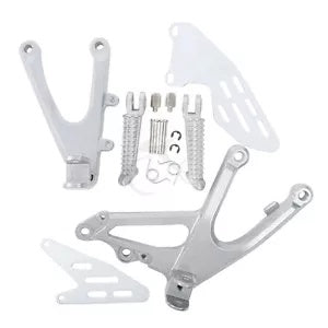 fsmotouk Front Rider Footrests Footpegs Bracket Set Fit For YAMAHA YZFR1 YZF-R1 2007-2008