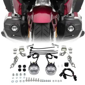 fsmotouk LED Fog Lights & Install Kits Fit For Honda Goldwing 1800 GL1800 2018-2023 US