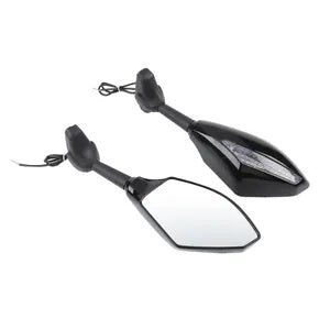 fsmotouk Rear View Mirror LED Turn Signal Fit For Honda CBR 600 F1/F2/F3/F4/F4i 1987-2006