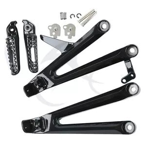 fsmotouk Black Rear Footrest Foot Pegs Set Fit For Honda CBR1000RR CBR 1000 RR 2004-2007