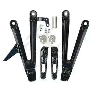 fsmotouk Black Rear Footrest Foot Pegs Set Fit For Honda CBR1000RR CBR 1000 RR 2004-2007