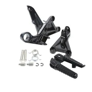 fsmotouk Black Front Footrest Foot Pegs Bracket Fit For Honda CBR1000RR 2008-2016