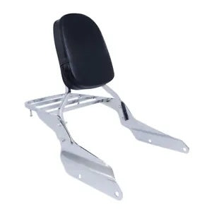 fsmotouk Backrest Sissy Bar Luggage Rack Fit For Honda Magna VF750 1994-2003 VF 250 95-06