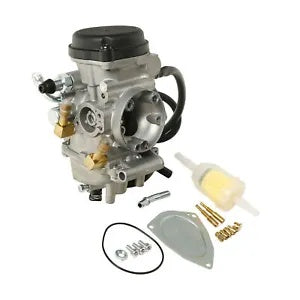 fsmotouk Aluminum Carburetor Carb Fit For Suzuki King Quad 300 LTF300F 4X4 Carb 2000-2002