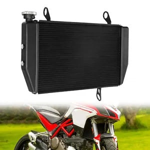 fsmotouk Black Engine Radiator Cooler Cooling Fit For Ducati MULTISTRADA 1200 2010-2014